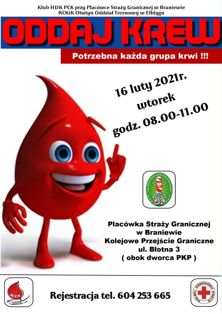 Akcja krwiodawstwa 16.02